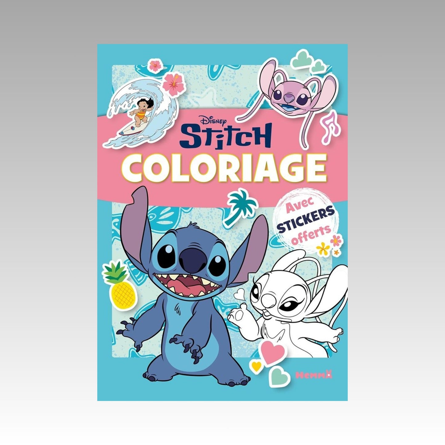 Stitch - Coloriage avec stickers