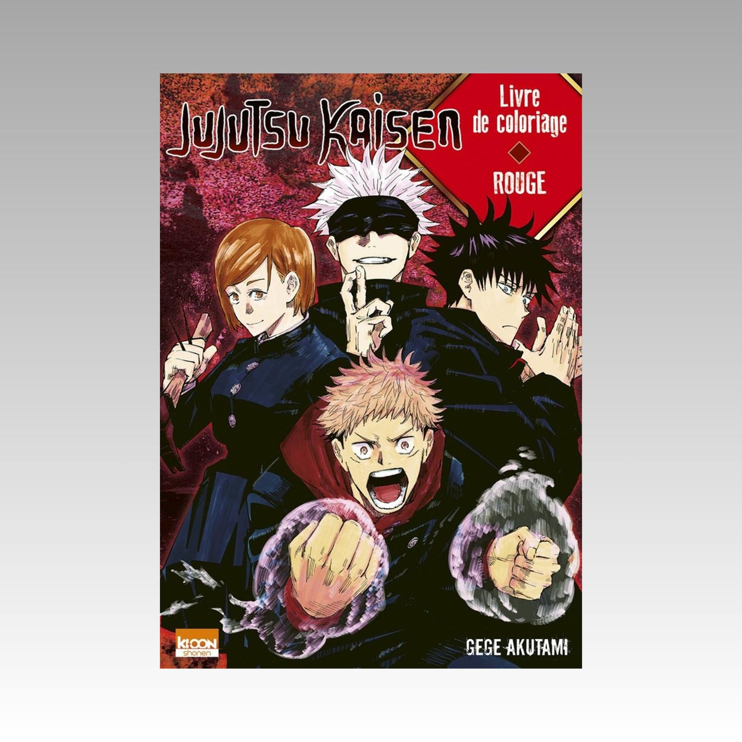 Jujutsu Kaisen - Livre de coloriage Rouge