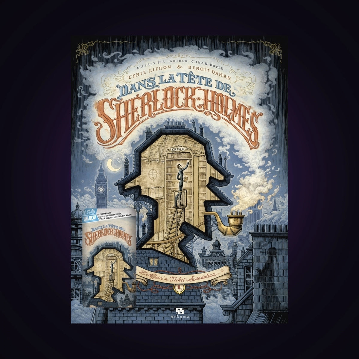 Dans la tête de Sherlock Holmes. Tome 1 Fourreau + jeu de société