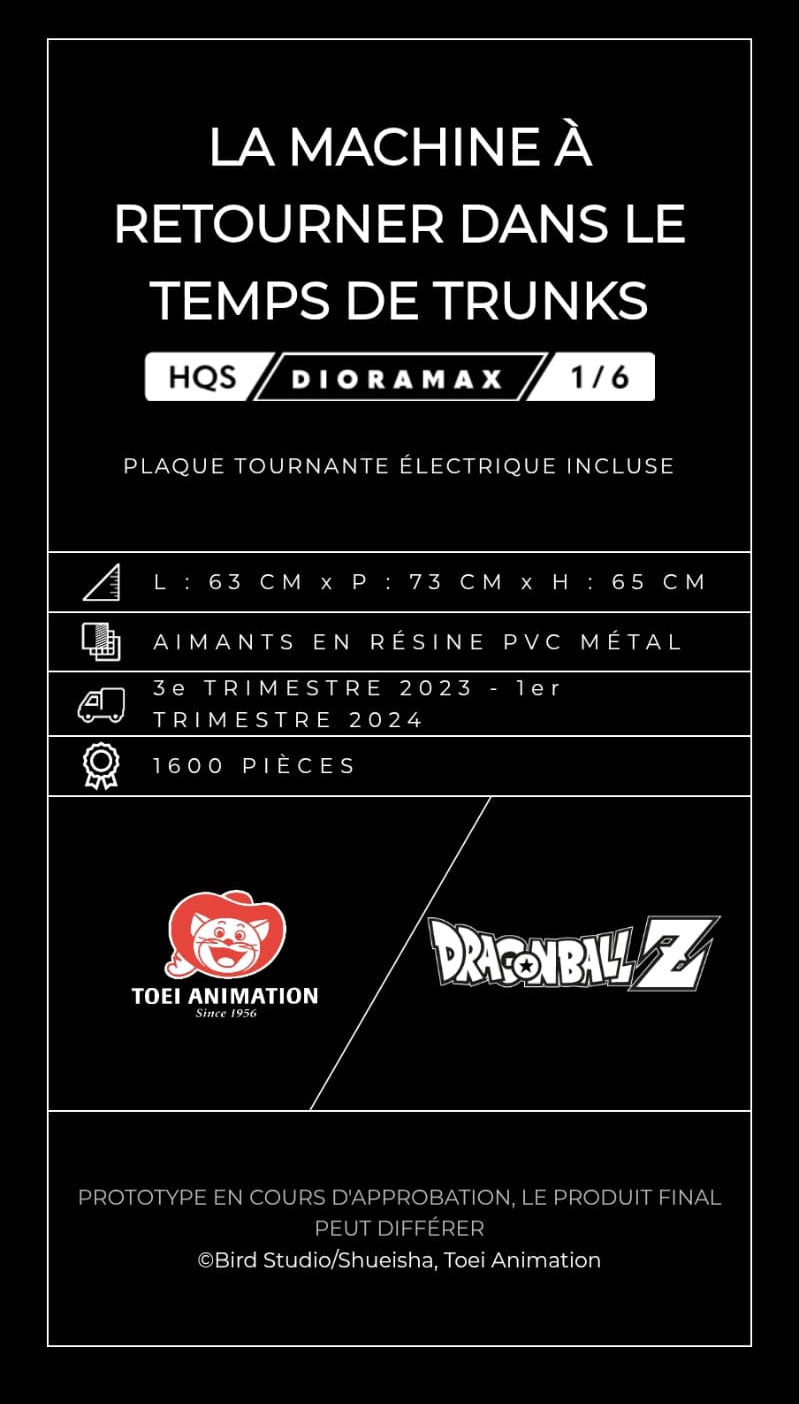 Résine Tsume – Machine à remonter le temps de Trunks (Dragon Ball Z) - Occasion